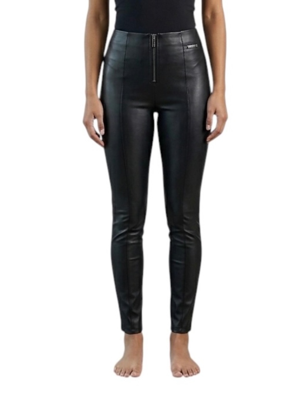 Calvin Klein Women's Stretch Faux Leather Leggings, Size 8